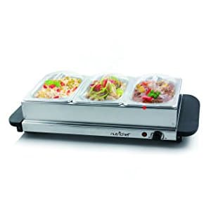 NutriChef Food Warmer Buffet Server Warming Tray